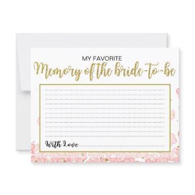 My Favorite Memory of the Bride | Pink and Gold