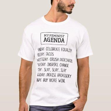 my feminist agenda_drink t shirts