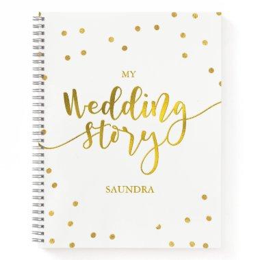 My Wedding Story Gold Dots Future Mrs Bridal Gift Notebook