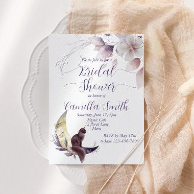 Mysterious Moon Garden Bridal Shower Invitations
