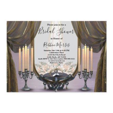 Mystic Night Gold Drapes & Candles