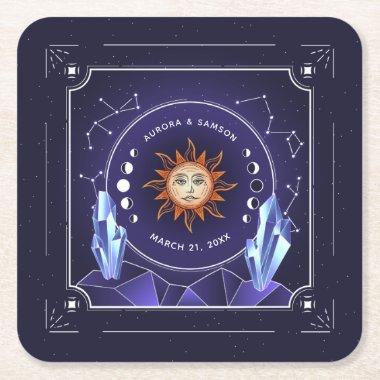 Mystic Sun Personalized Coaster