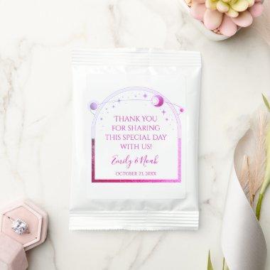 Mystical Lavender Pink Sun Moon Stars Wedding Margarita Drink Mix