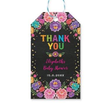 Nacho Average Mexican Floral Fiesta Baby Shower Gift Tags