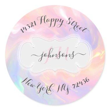 Name Address RSVP Holographic Return Adress Label