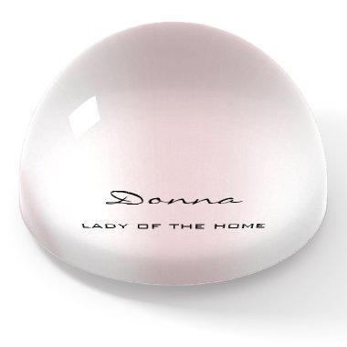 NAME MEANING Minimalism Drips Rose Gift Pink Paperweight