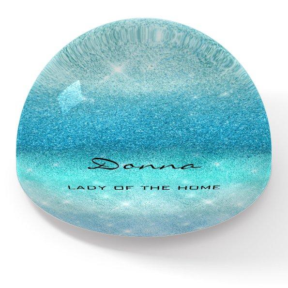 NAME MEANING Oceanic Blue Skywaterblue Ombre Paperweight