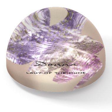 NAME MEANING Rose Strokes Gift Idea Abstract Paperweight