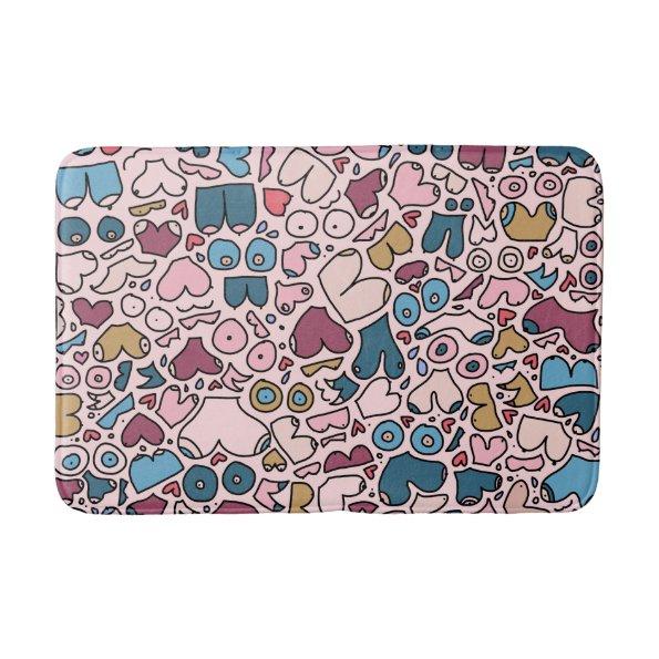 Name neutral breast pattern bath mat