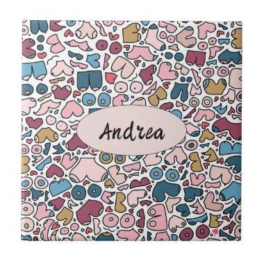 Name neutral breast pattern ceramic tile