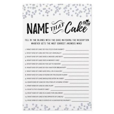 Name that cake game with Answers
