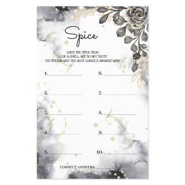 Name that Spice Black Roses BridalShower Game  Flyer