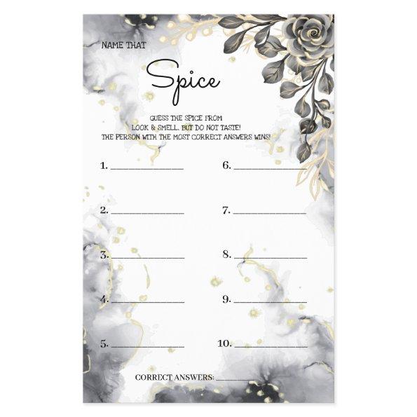 Name that Spice Black Roses BridalShower Game  Flyer