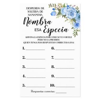 Name that Spice  Bilingual game  Flyer