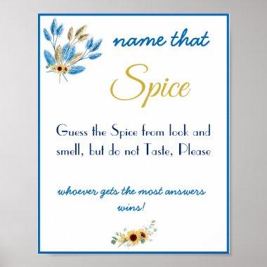 Name that Spice Bridal Shower Game Poster