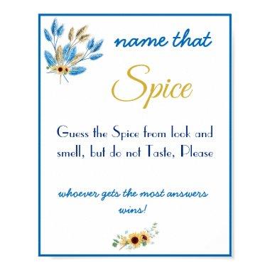 Name that Spice  Game Poster