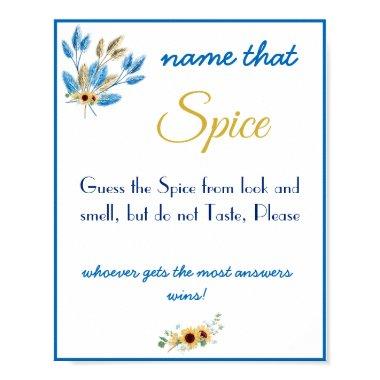 Name that Spice Bridal Shower Game Poster