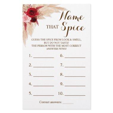 Name that Spice Pampas Grass Game  Flyer