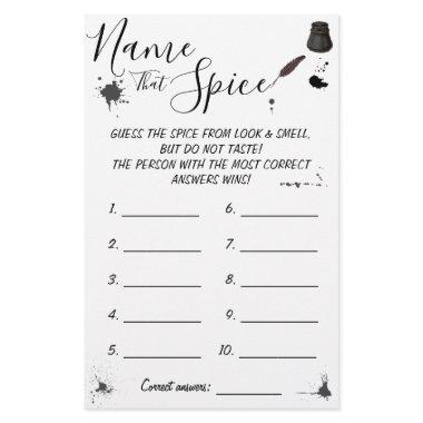 Name that Spice | Pen & Inkwell Game  Flyer