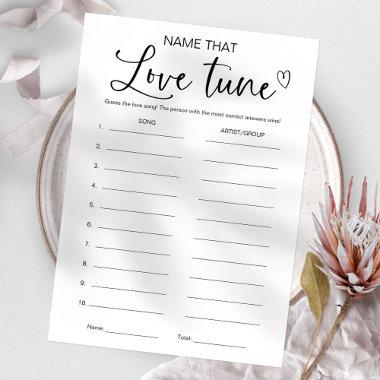 Name That Tune Bridal Shower Game Invitations