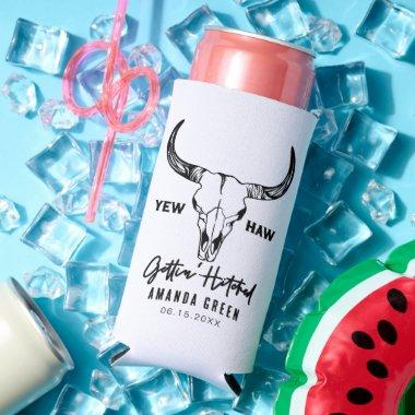 Nashville Bachelorette Party Gettin Hitched Custom Seltzer Can Cooler