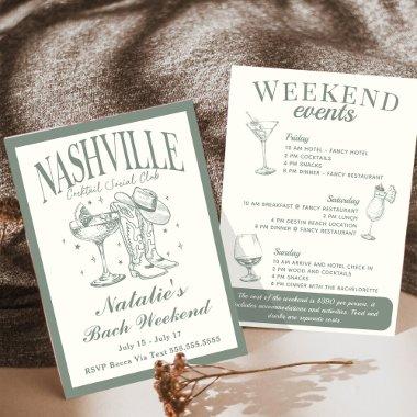Nashville Bachelorette Rodeo Cocktail Itinerary