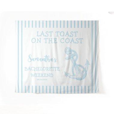 Nautical Anchor Bachelorette Party Last Toast Tapestry