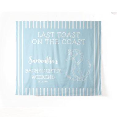 Nautical Anchor Bachelorette Party Last Toast Tapestry