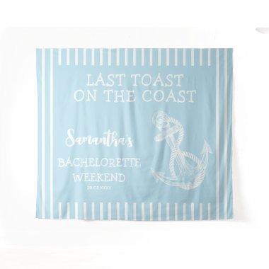 Nautical Anchor Bachelorette Party Last Toast Tapestry
