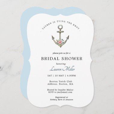 Nautical Anchor Bridal shower Invitations