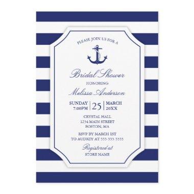 Nautical Anchor Navy Blue