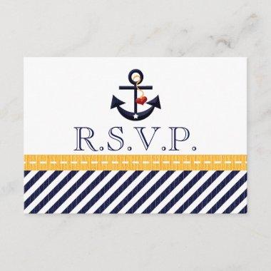 Nautical Anchor RSVP Response Invitations