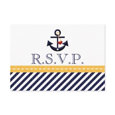 Nautical Anchor RSVP Response Invitations