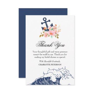 Nautical Beach Theme  Thank You