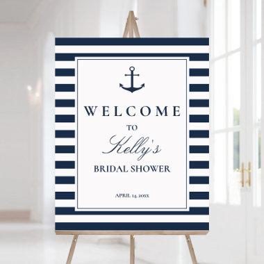 Nautical Beach Theme  Welcome Sign