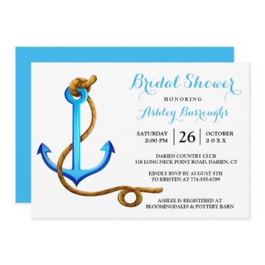 Nautical  Ship Anchor Blue Turquoise