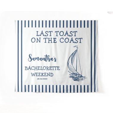 Nautical Sailboat Bachelorette Party Last Toast Tapestry
