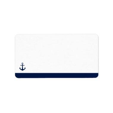 Nautical Style Anchor | Blank Address Label