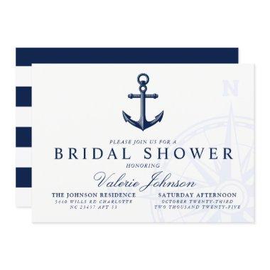 Nautical Themed | Vintage Anchor Bridal Shower Invitations