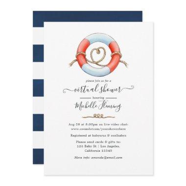 Nautical Virtual Shower Invitations