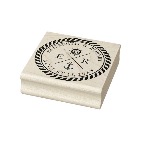 Nautical Wedding Shower 1 Rubber Stamp