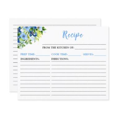 Navy and Baby Blue Floral Recipe