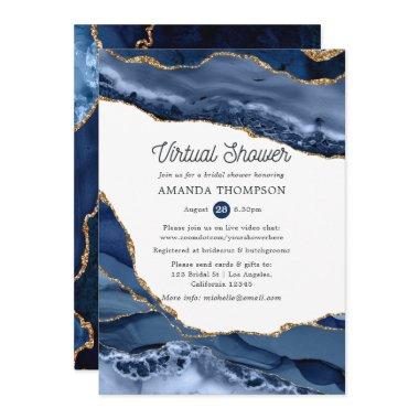 Navy and Gold Agate Virtual