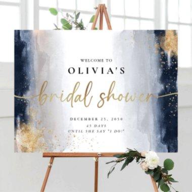Navy and Gold  Foam Board