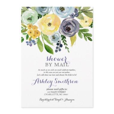 Navy and yellow shower by mail