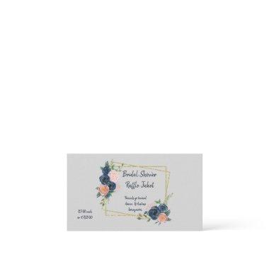 Navy Blue and Pink  Raffle Tickets En Enclosure
