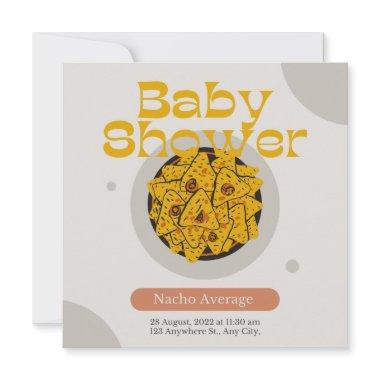 Navy Blue Nacho Average Bridal Shower Invitations