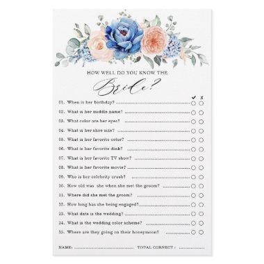 Navy Blue Slate Dusty Blush  Game
