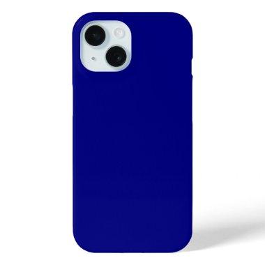 Navy Blue Solid Color iPhone 15 Case