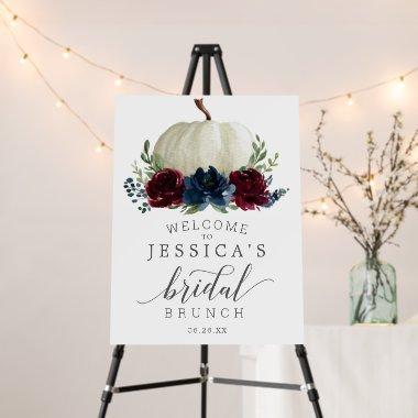 Navy Burgundy  Welcome Favors Sign